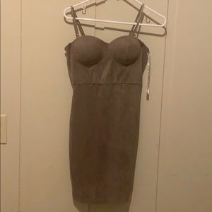 Nude Guess suede dress